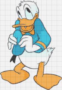 Schema punto croce Paperino (5)